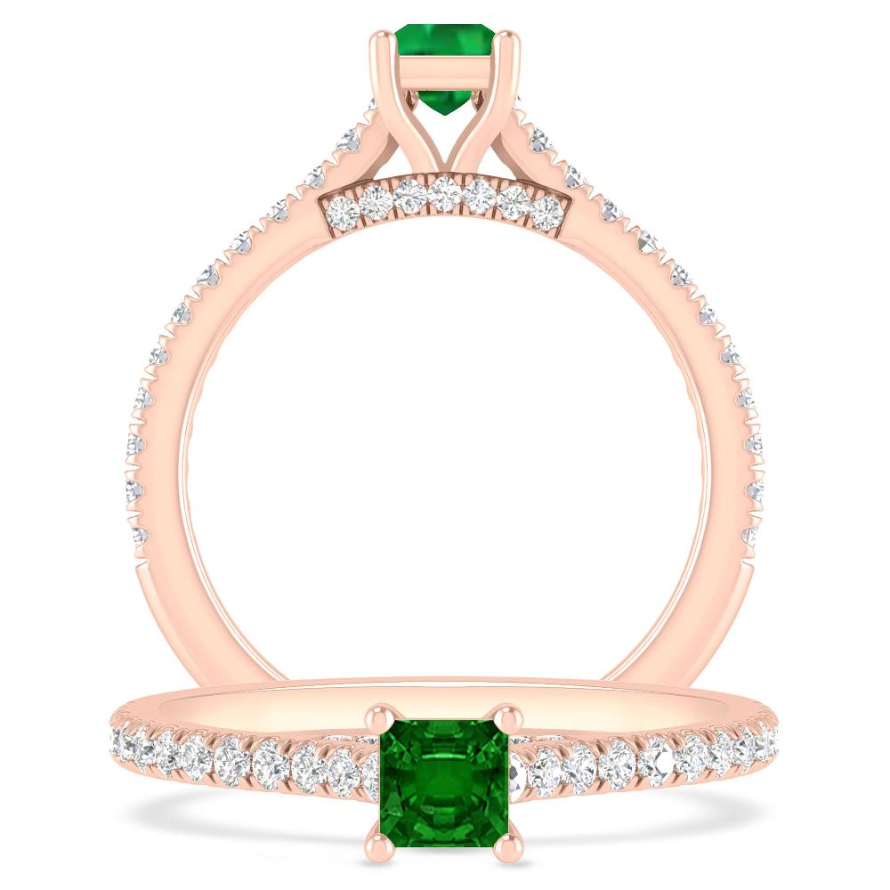 Rose Gold - Emerald