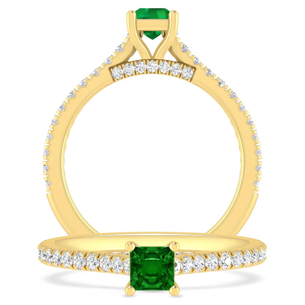 Yellow Gold - Emerald