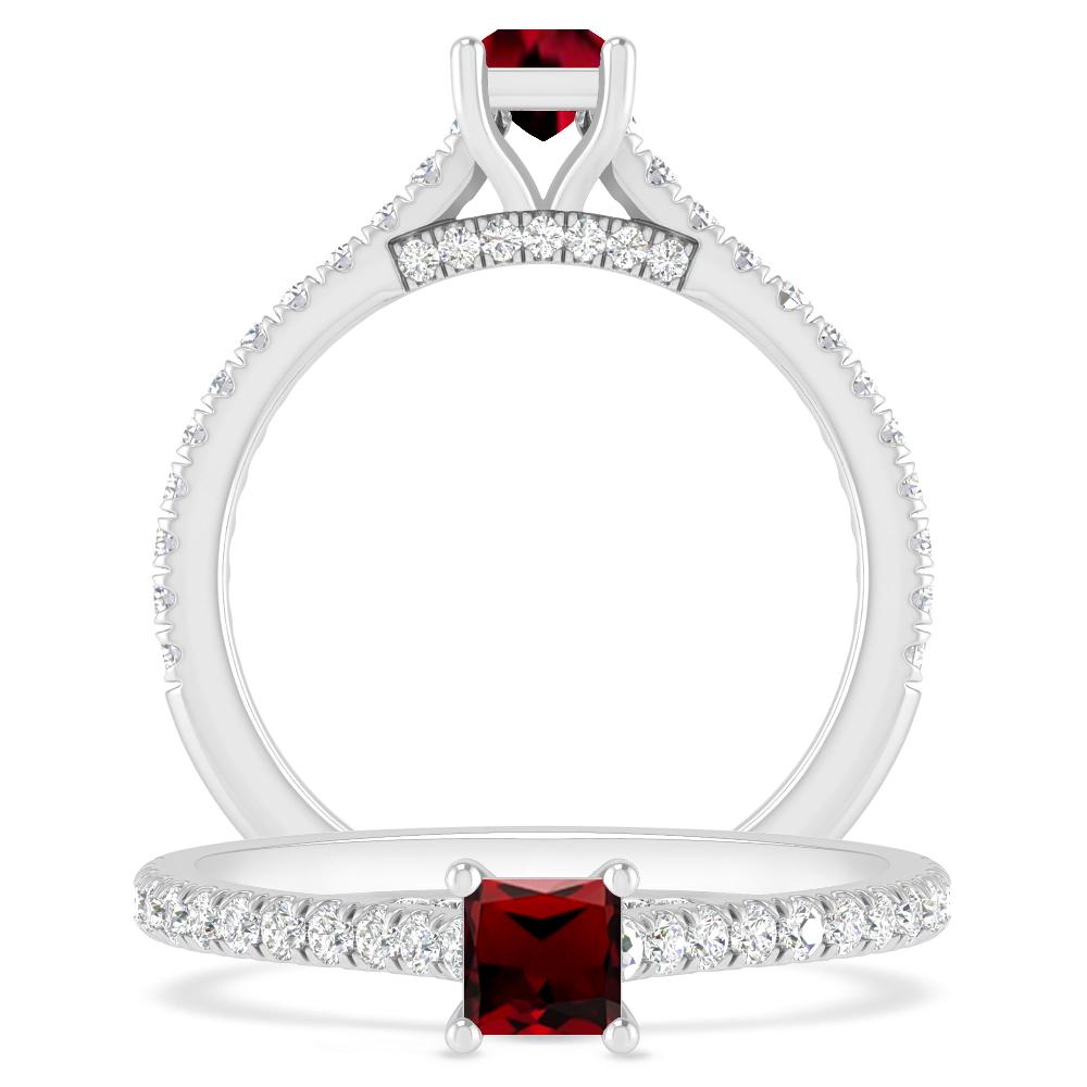 White Gold - Garnet