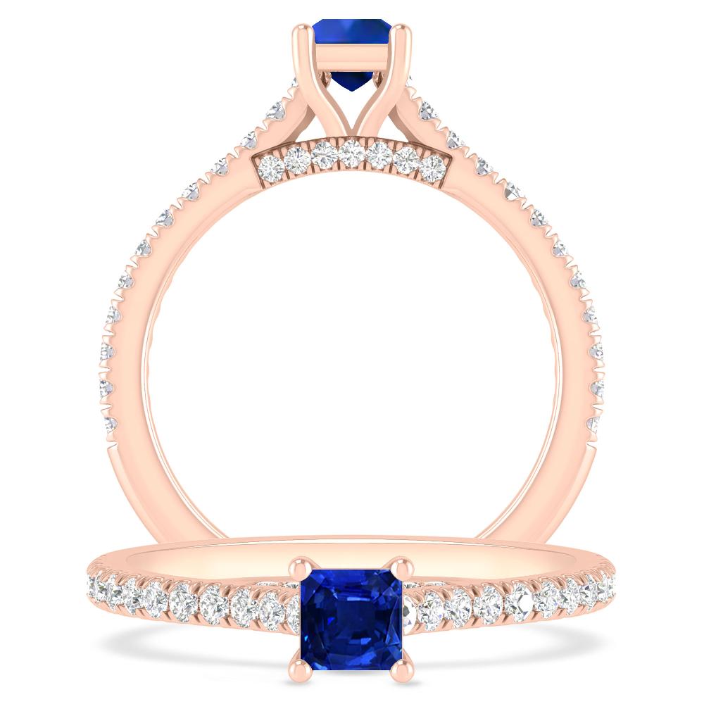 Rose Gold - Sapphire