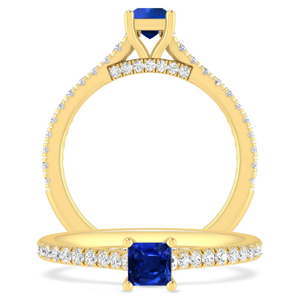 Yellow Gold - Sapphire