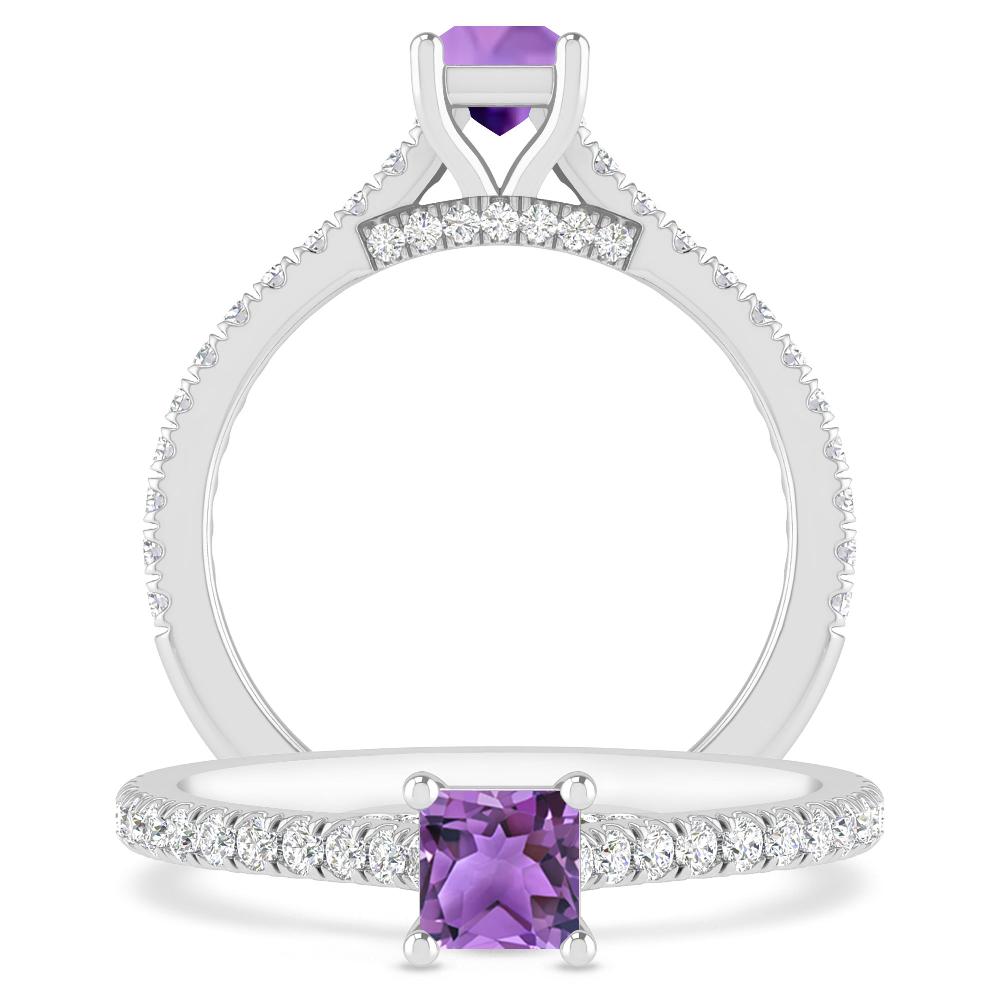 White Gold - Amethyst