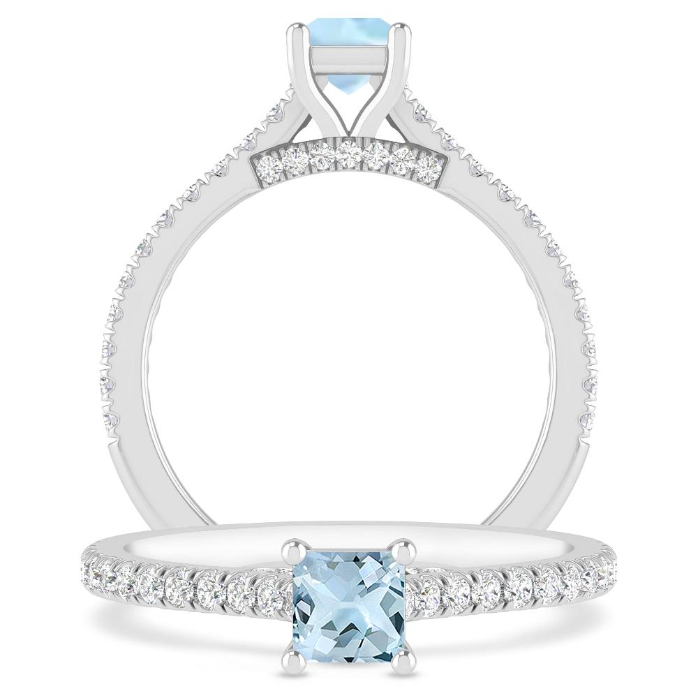 White Gold - Aquamarine