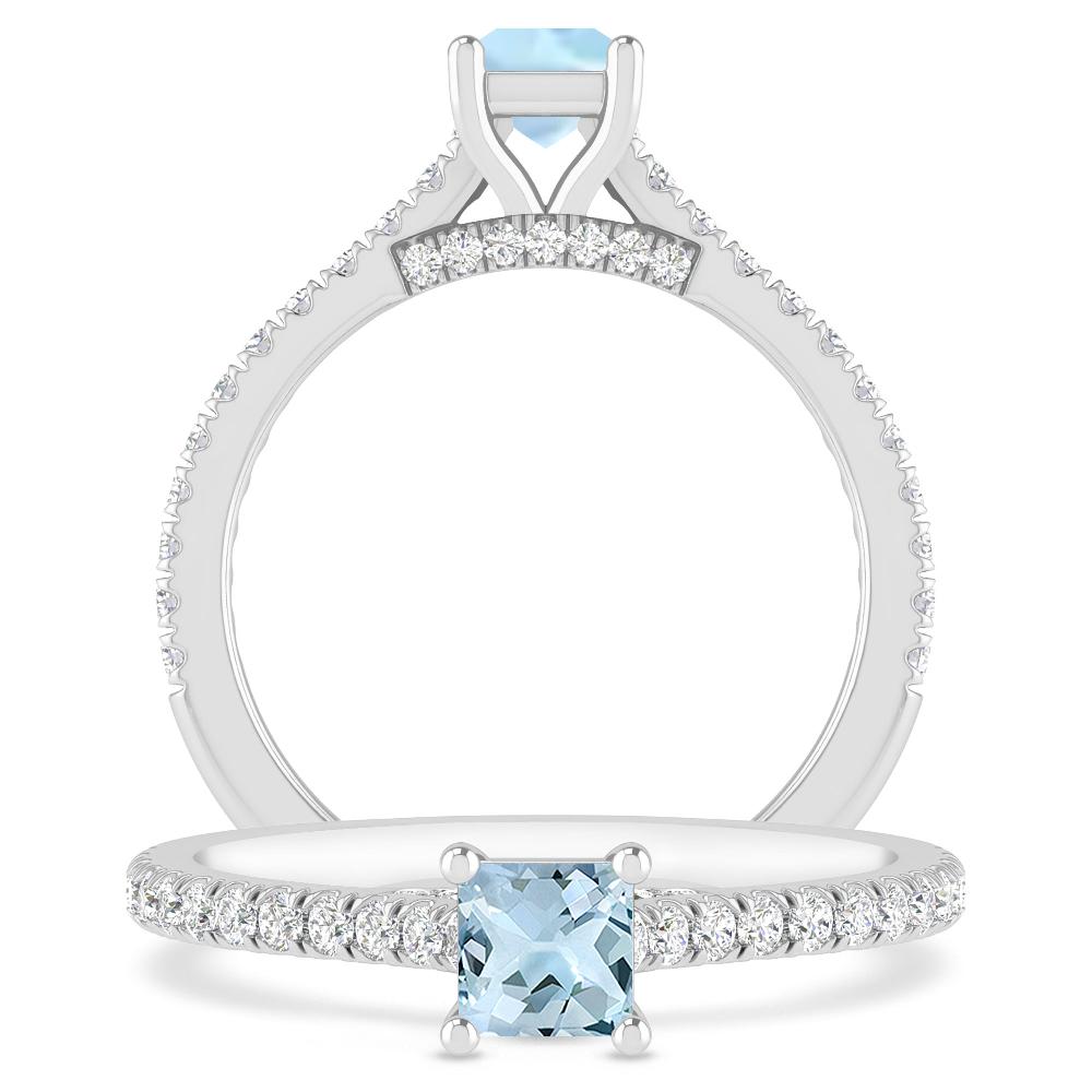 White Gold - Aquamarine