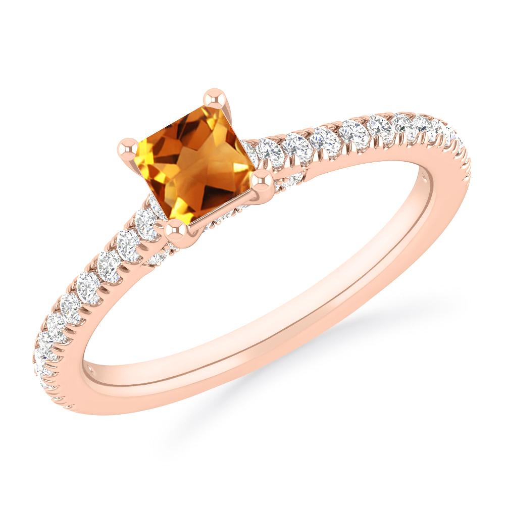 Rose Gold - Citrine