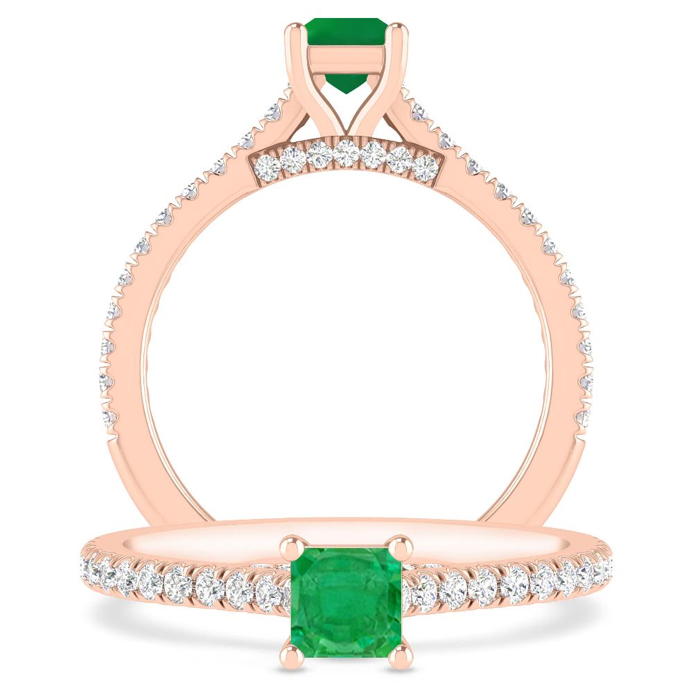 Rose Gold - Emerald