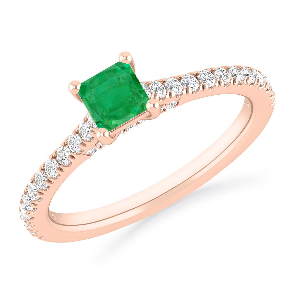 Rose Gold - Emerald