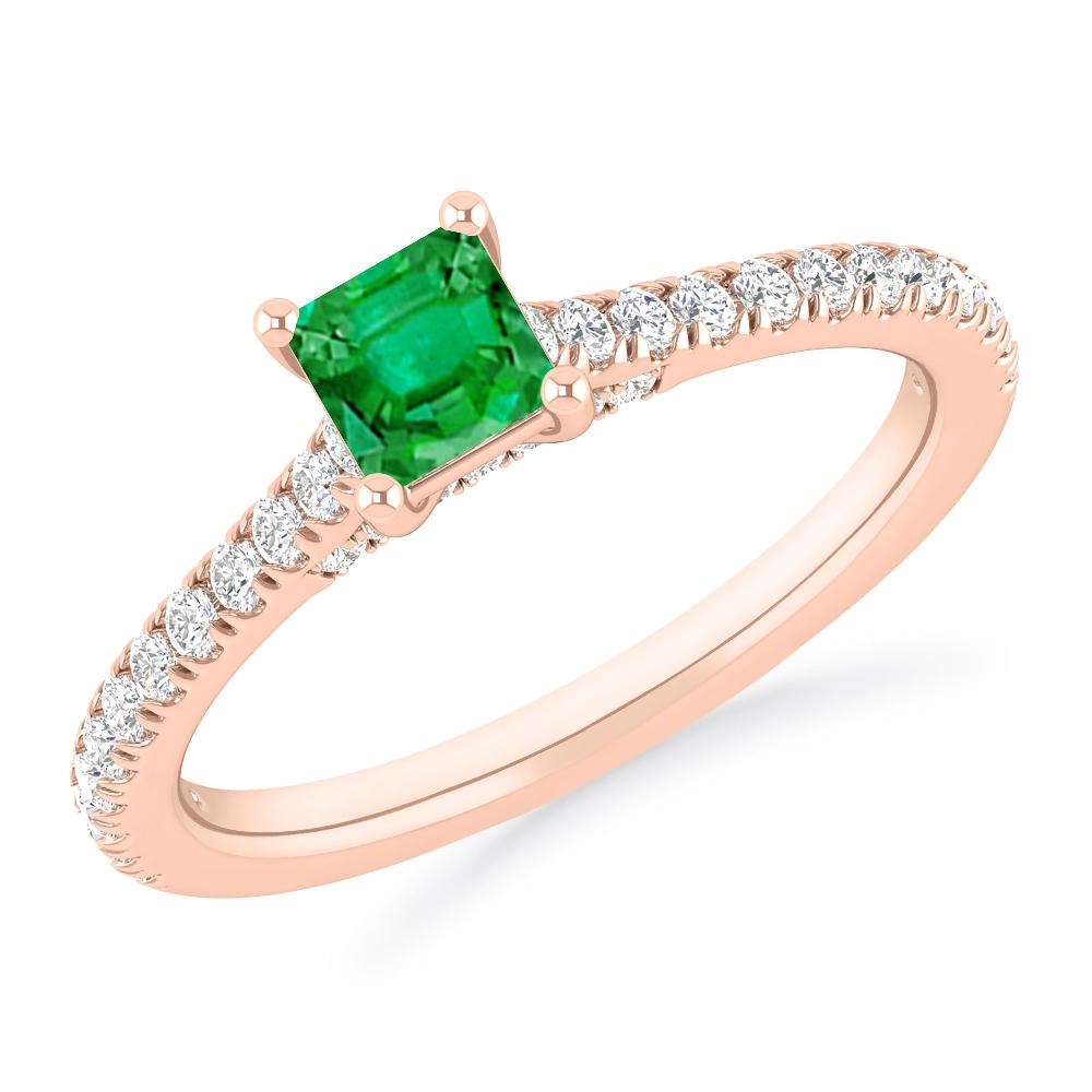 Rose Gold - Emerald