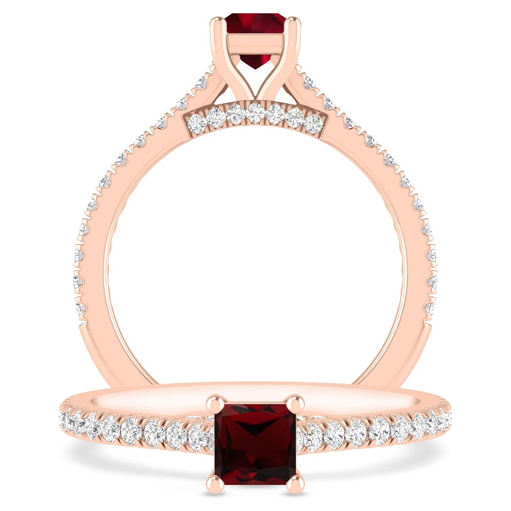Rose Gold - Garnet