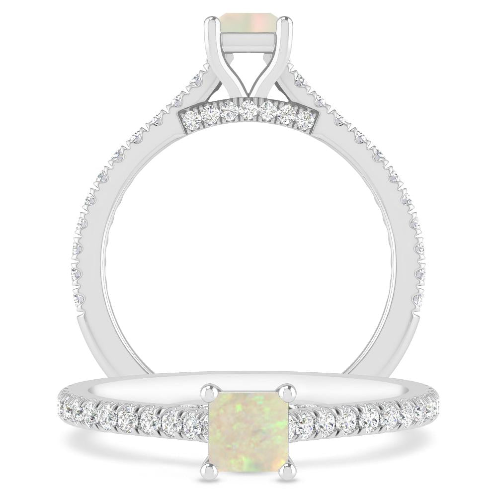White Gold - Opal