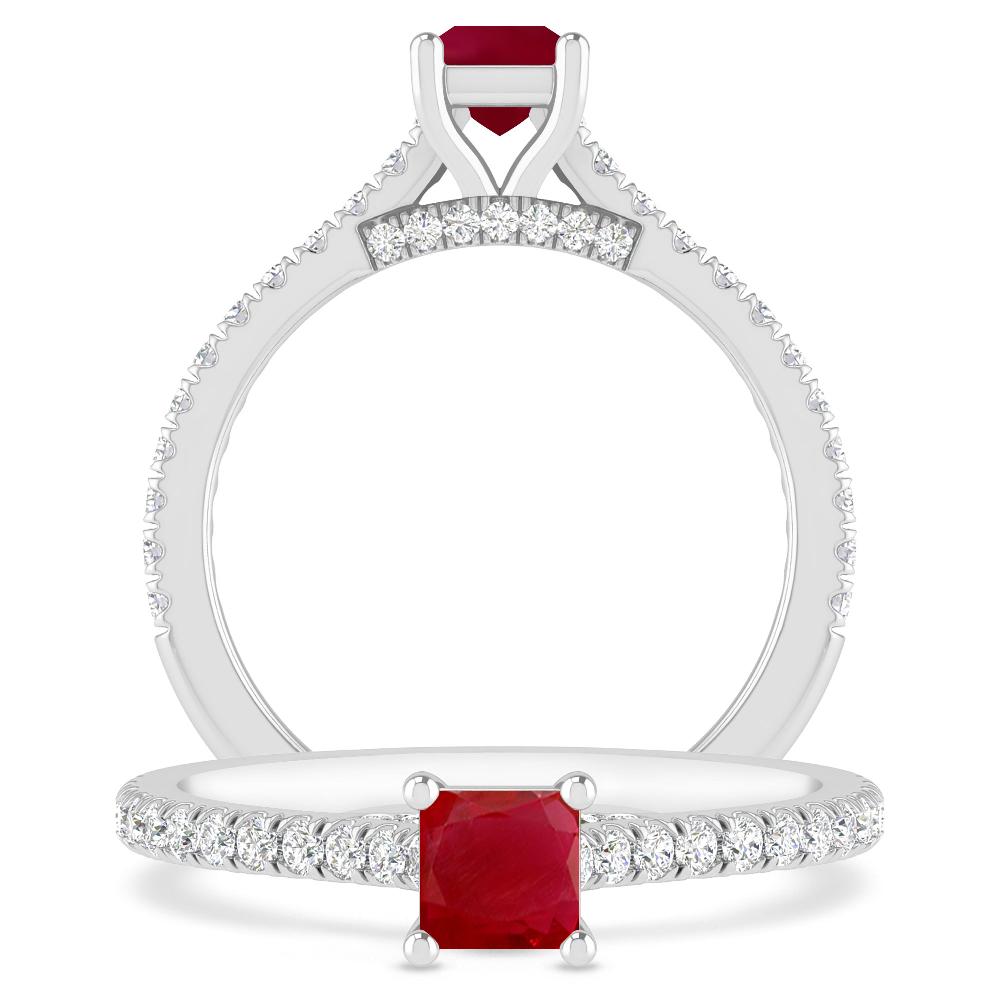 White Gold - Ruby