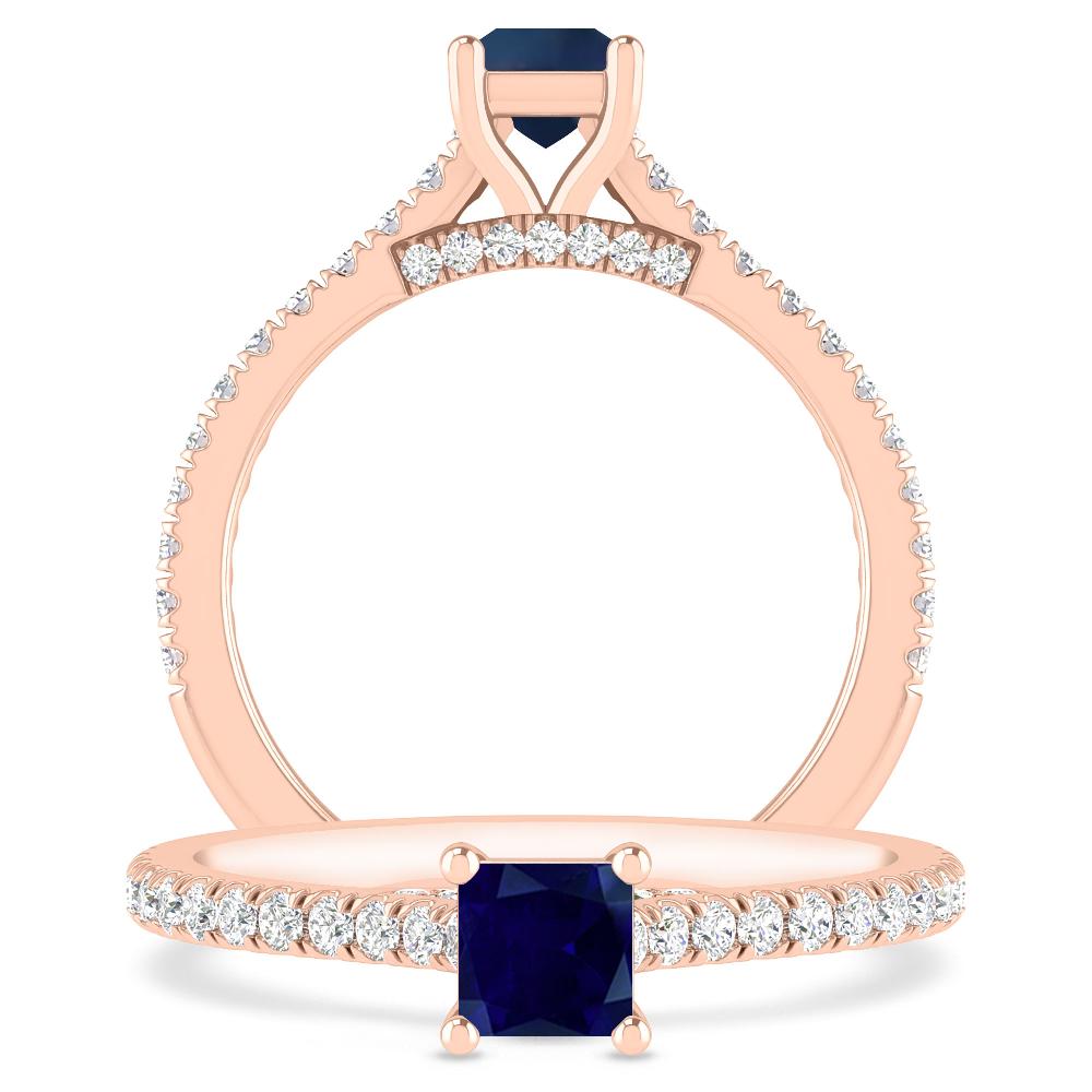 Rose Gold - Sapphire