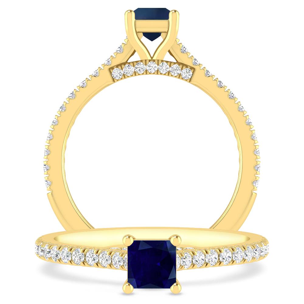 Yellow Gold - Sapphire