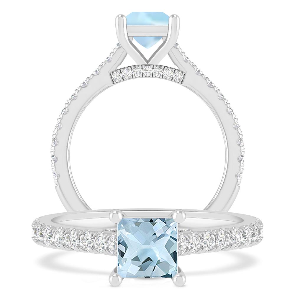 White Gold - Aquamarine