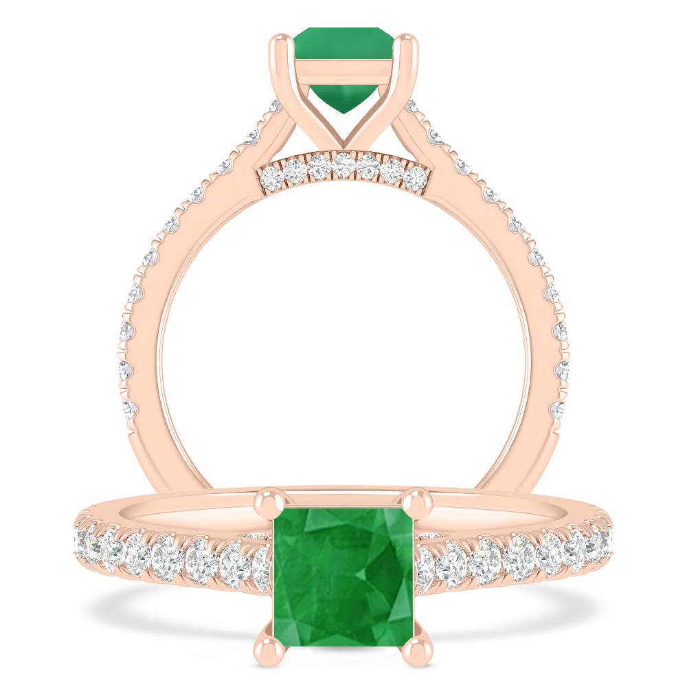 Rose Gold - Emerald