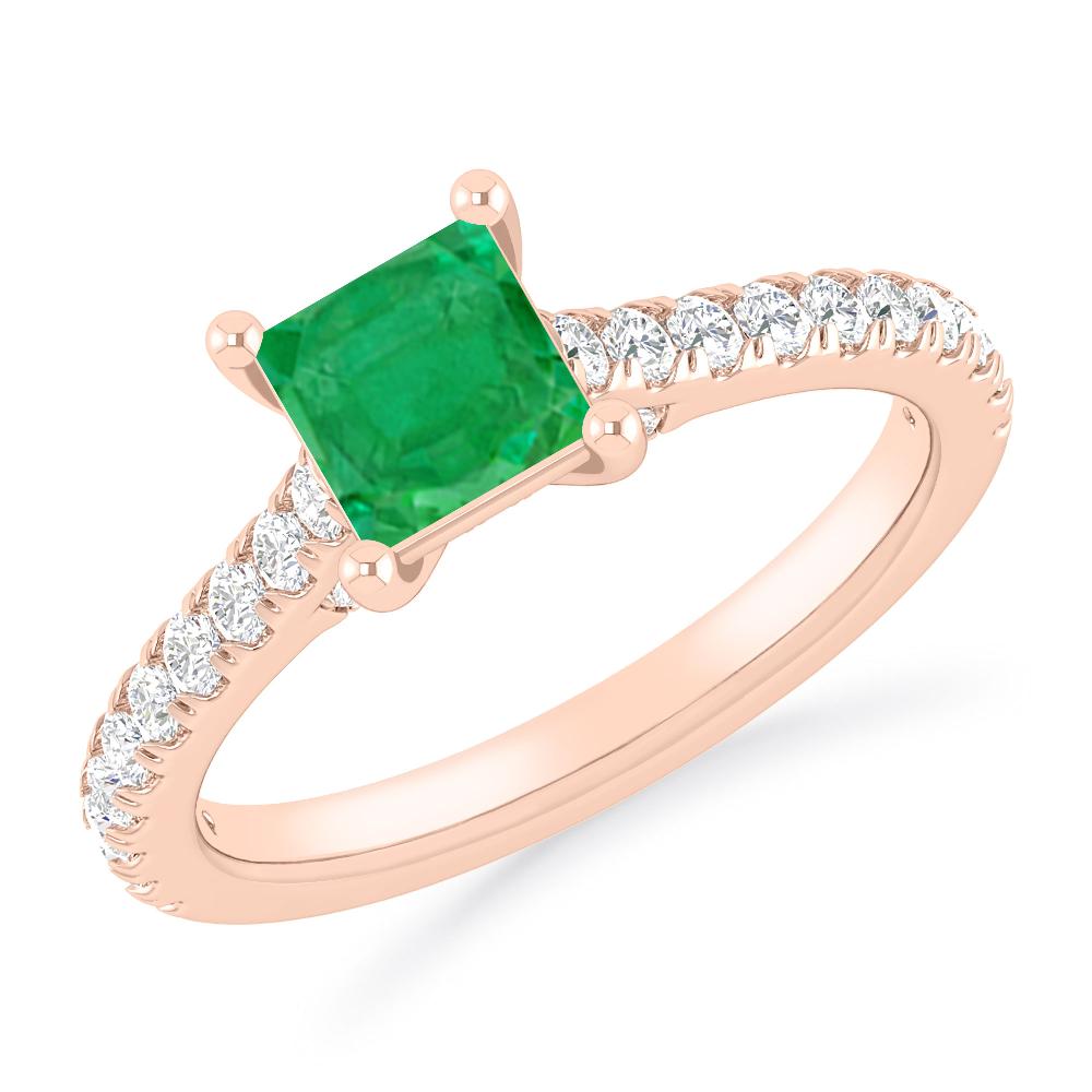 Rose Gold - Emerald