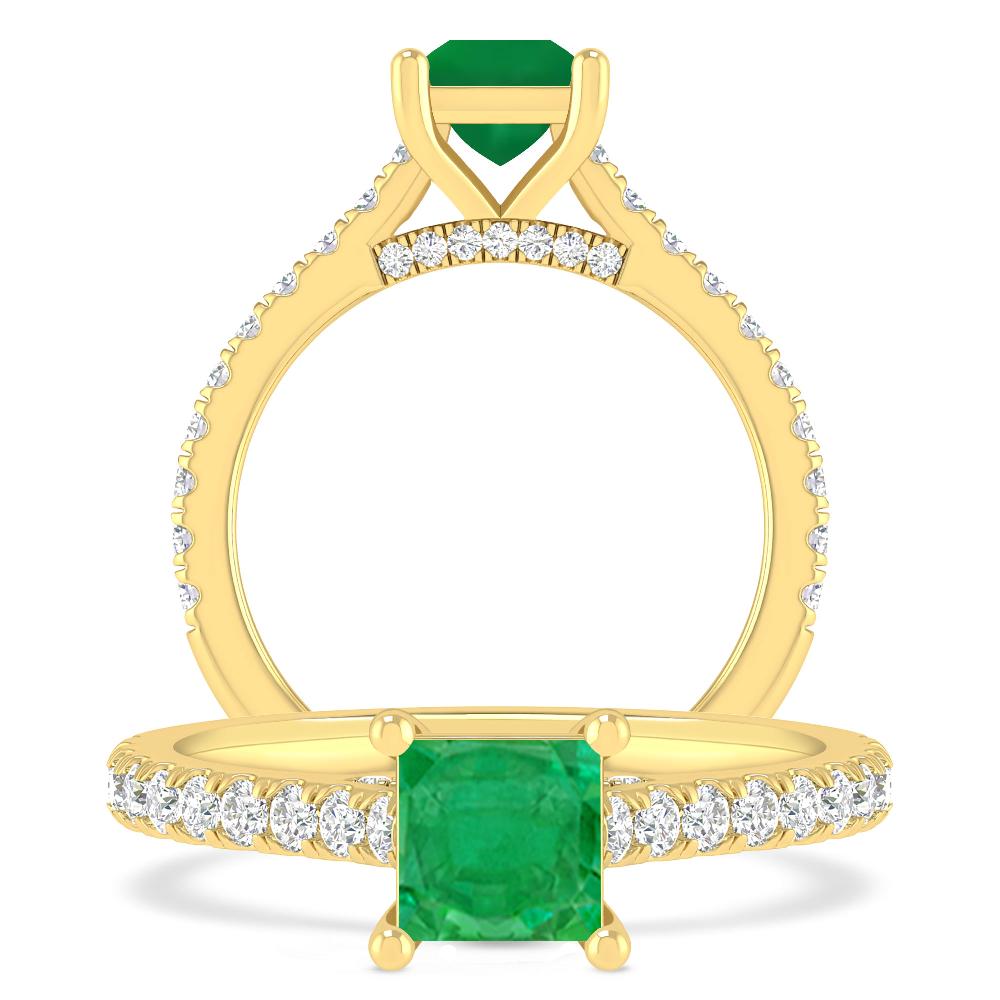 Yellow Gold - Emerald