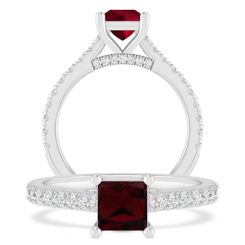White Gold - Garnet