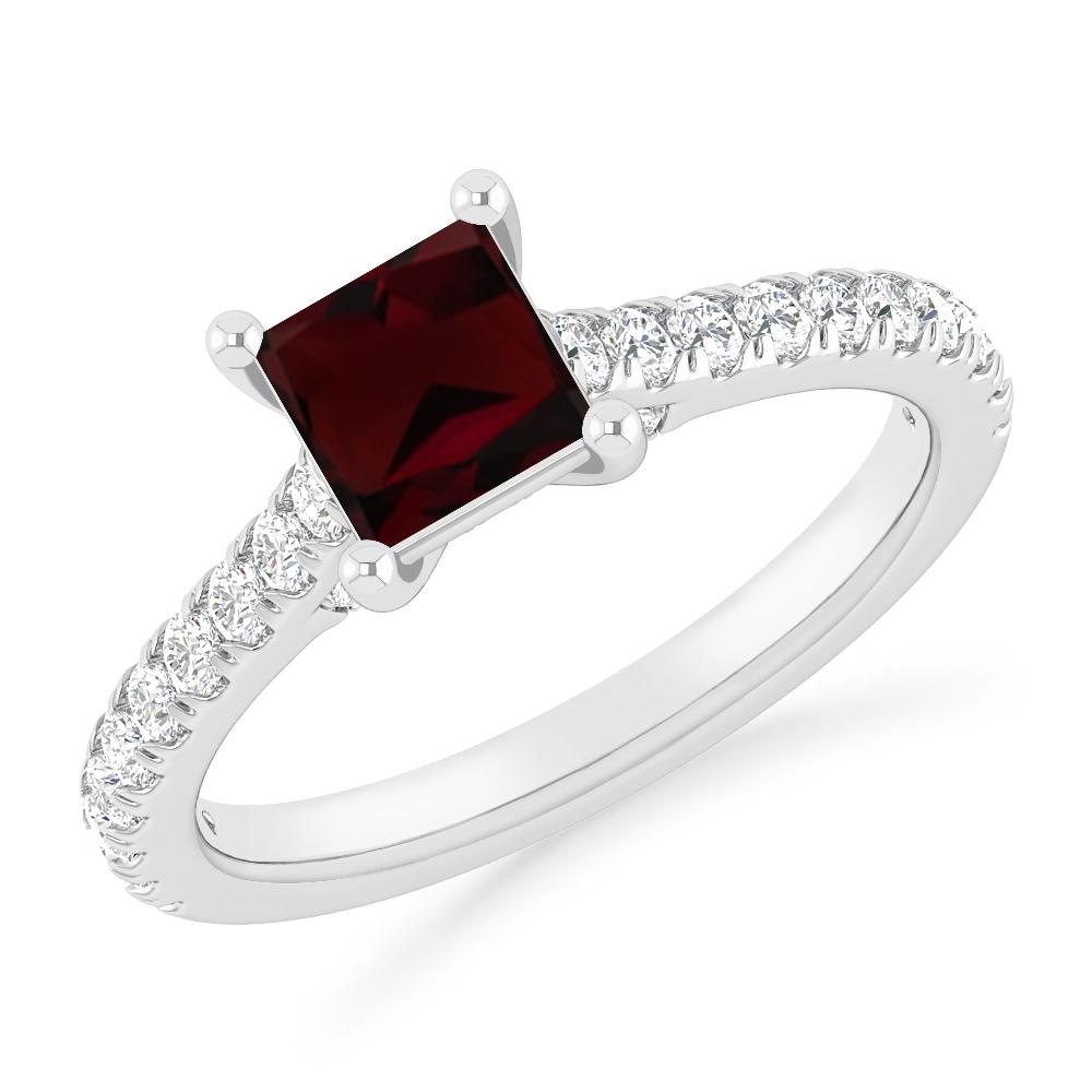 White Gold - Garnet