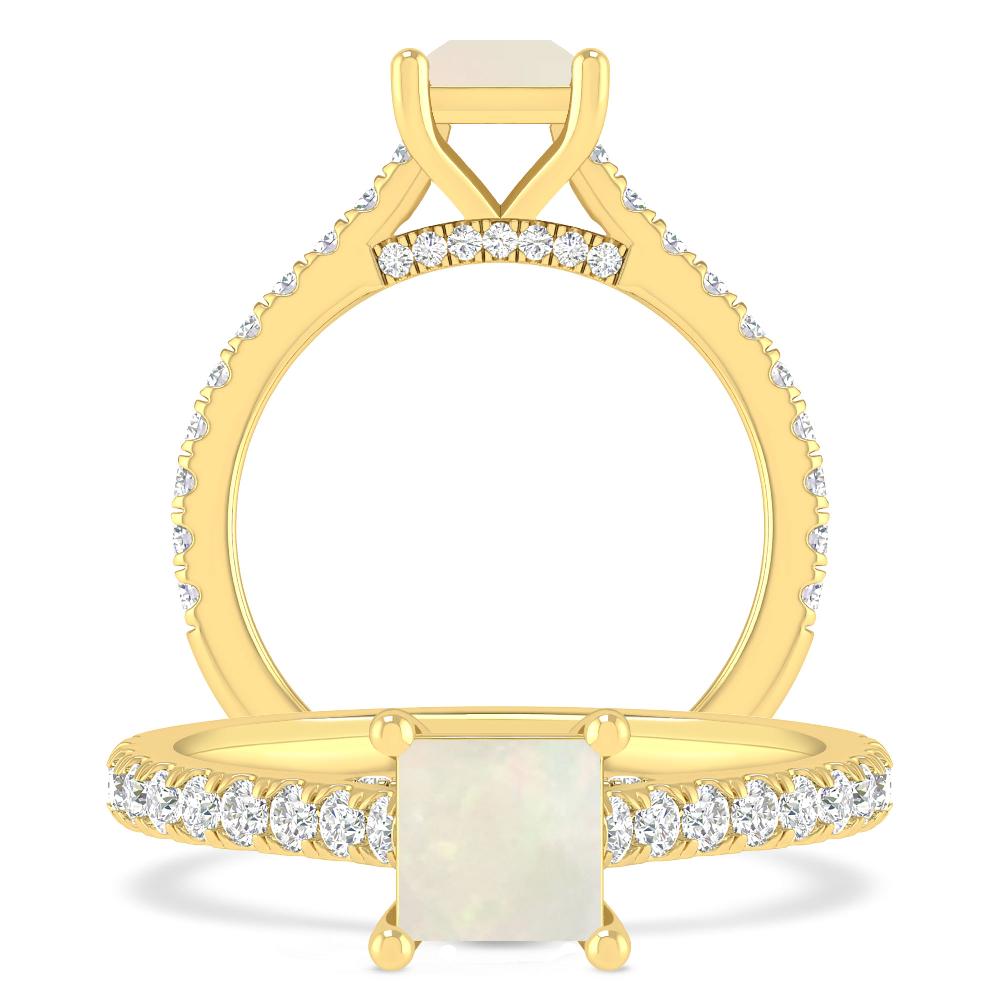 Yellow Gold - Opal