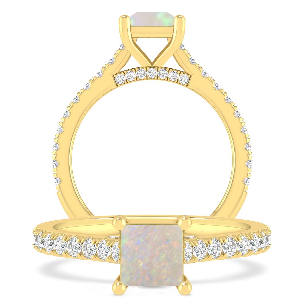 Yellow Gold - Opal