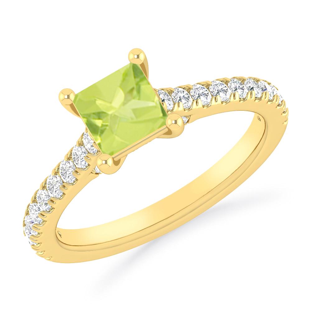 Yellow Gold - Peridot