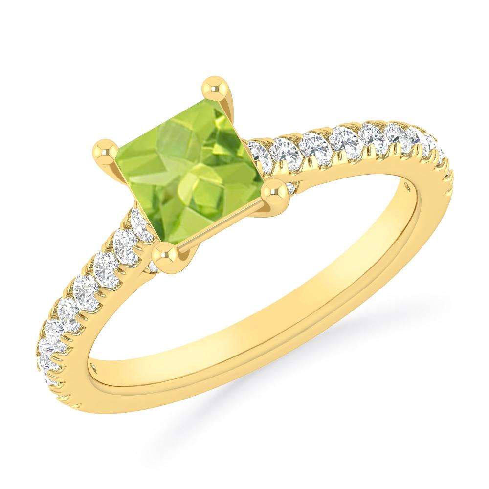 Yellow Gold - Peridot