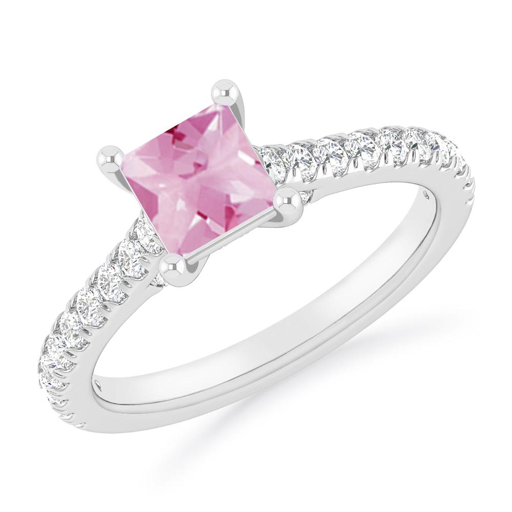 White Gold - Pink Tourmaline