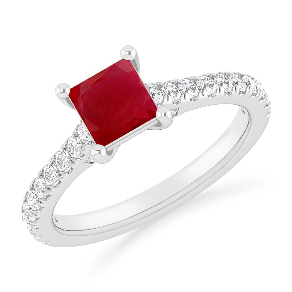 White Gold - Ruby