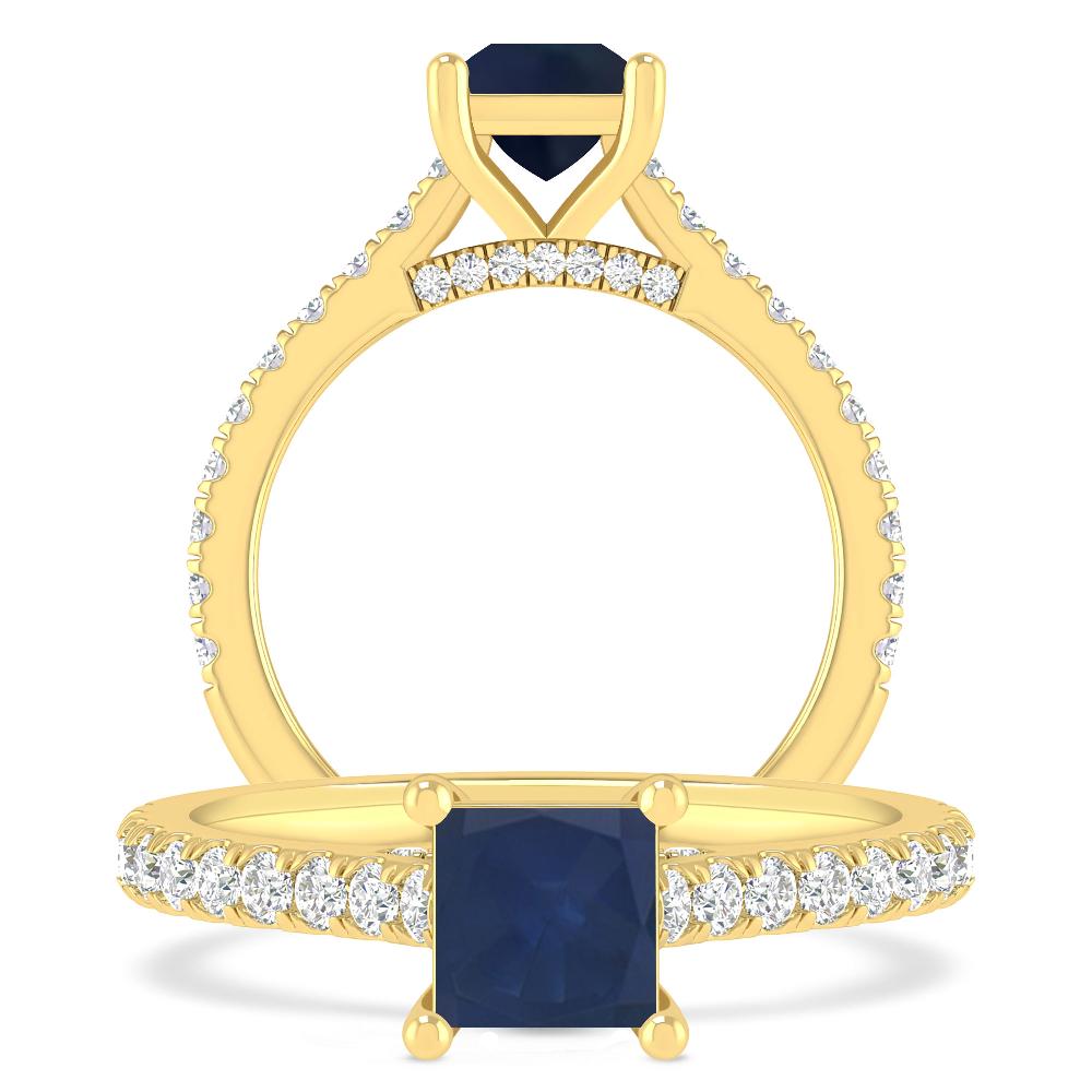 Yellow Gold - Sapphire