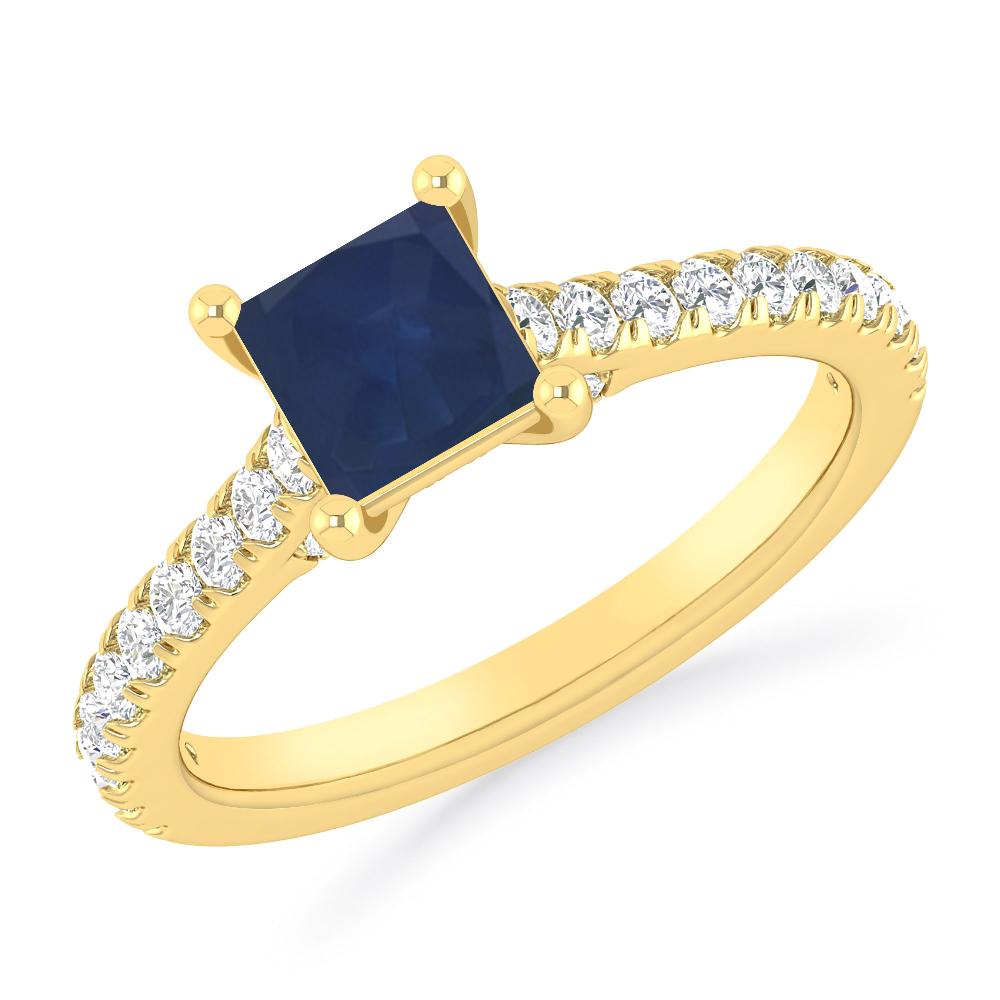 Yellow Gold - Sapphire