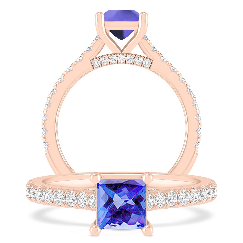 Rose Gold - Tanzanite