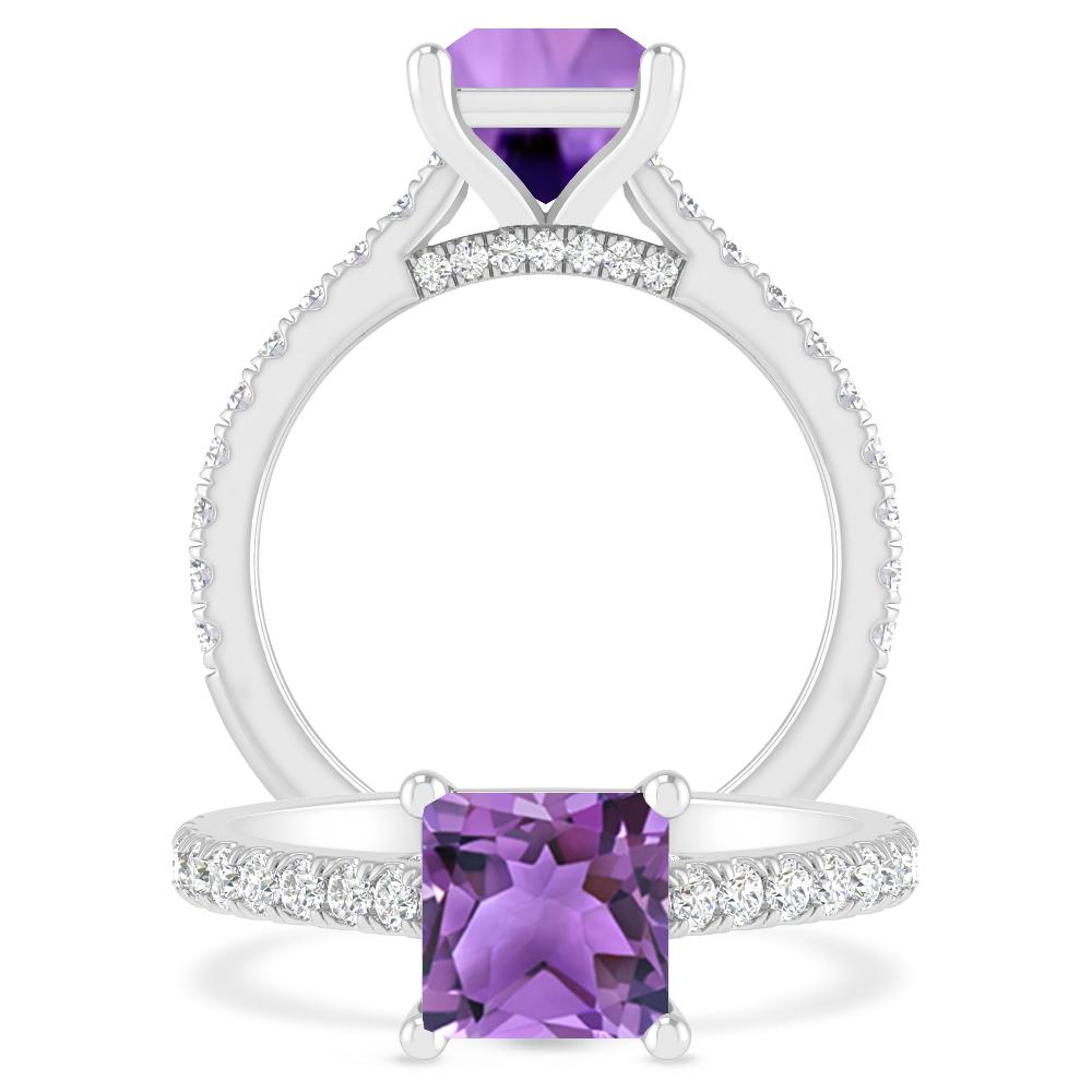 White Gold - Amethyst