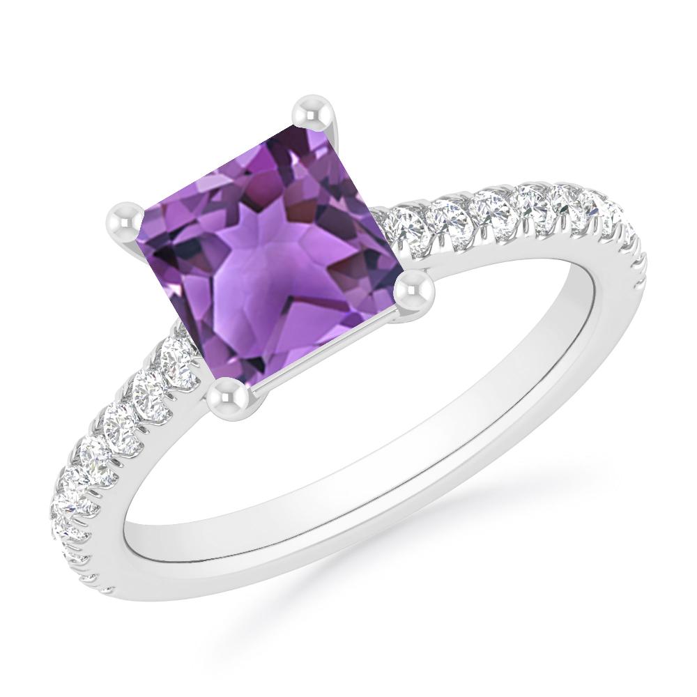 White Gold - Amethyst