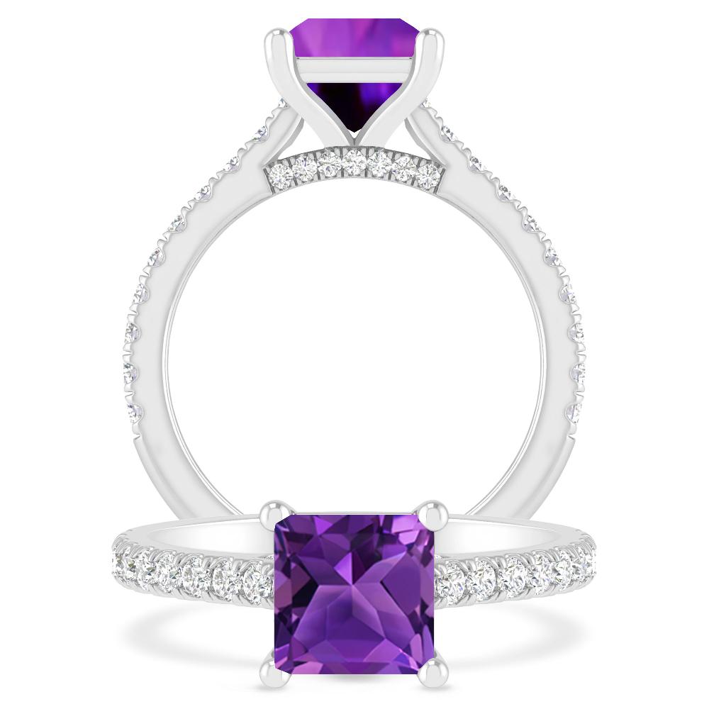 White Gold - Amethyst