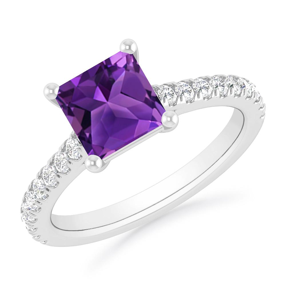 White Gold - Amethyst