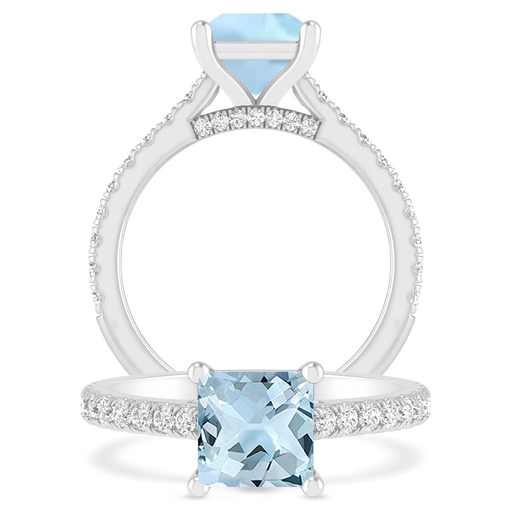 White Gold - Aquamarine