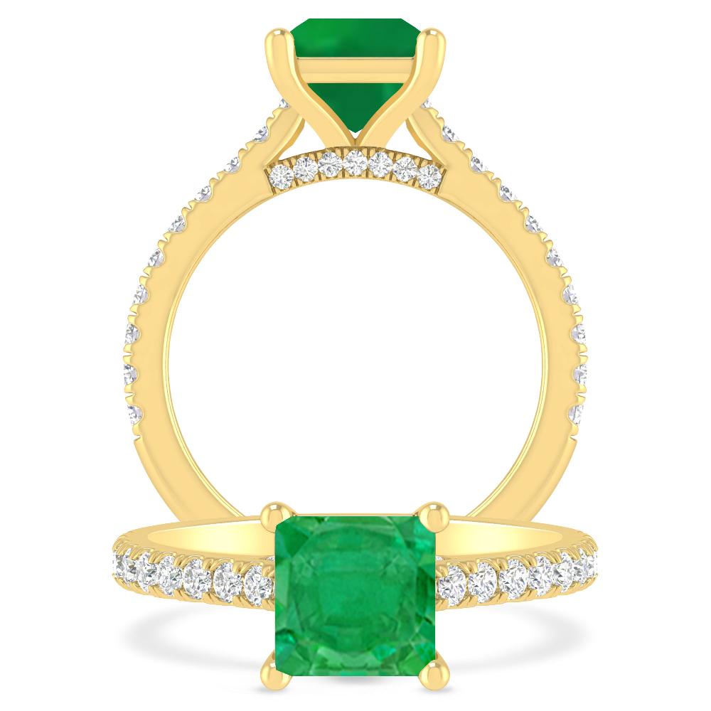 Yellow Gold - Emerald