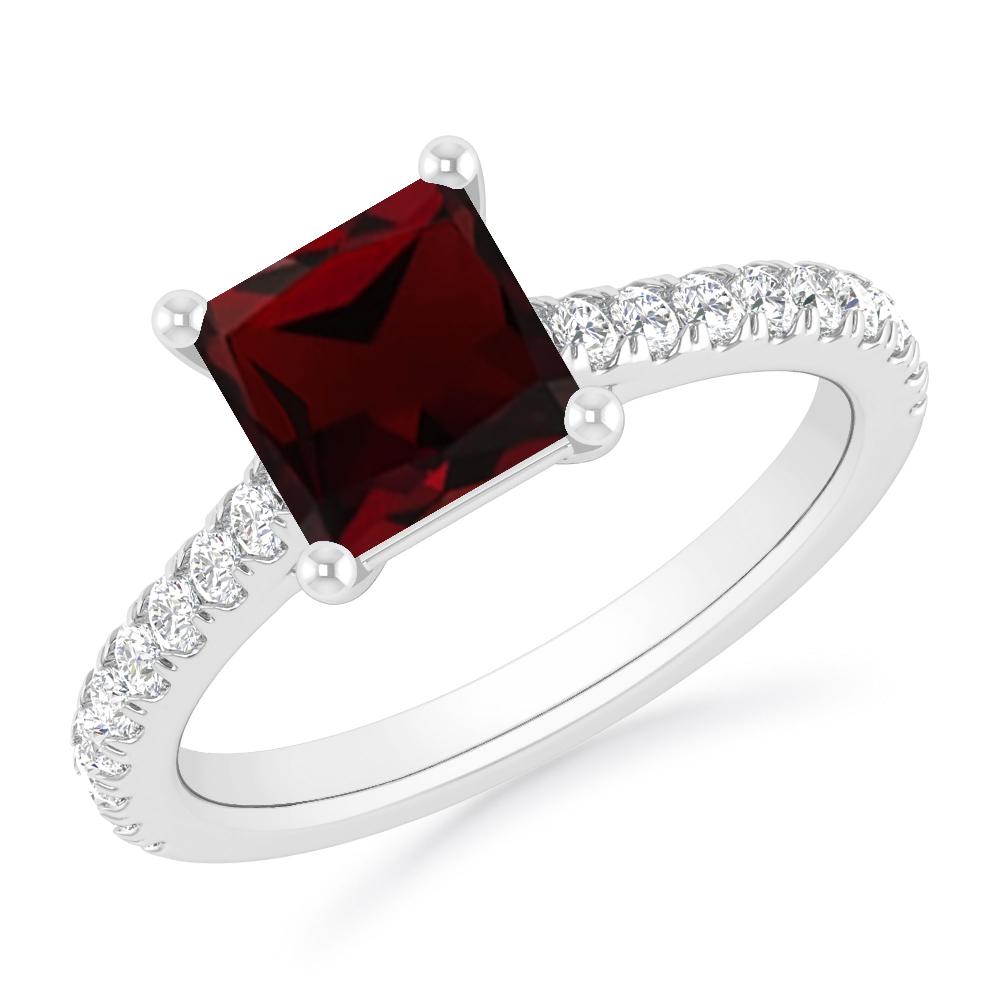 White Gold - Garnet