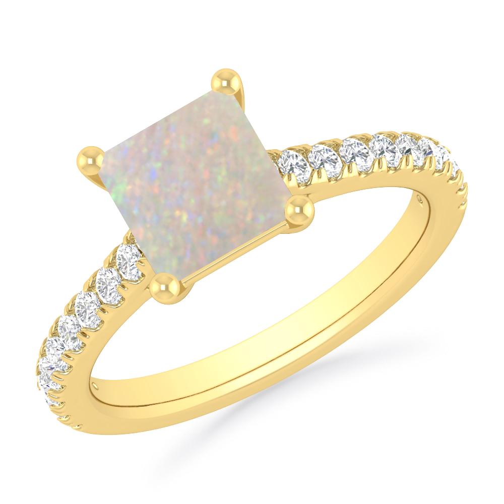 Yellow Gold - Opal