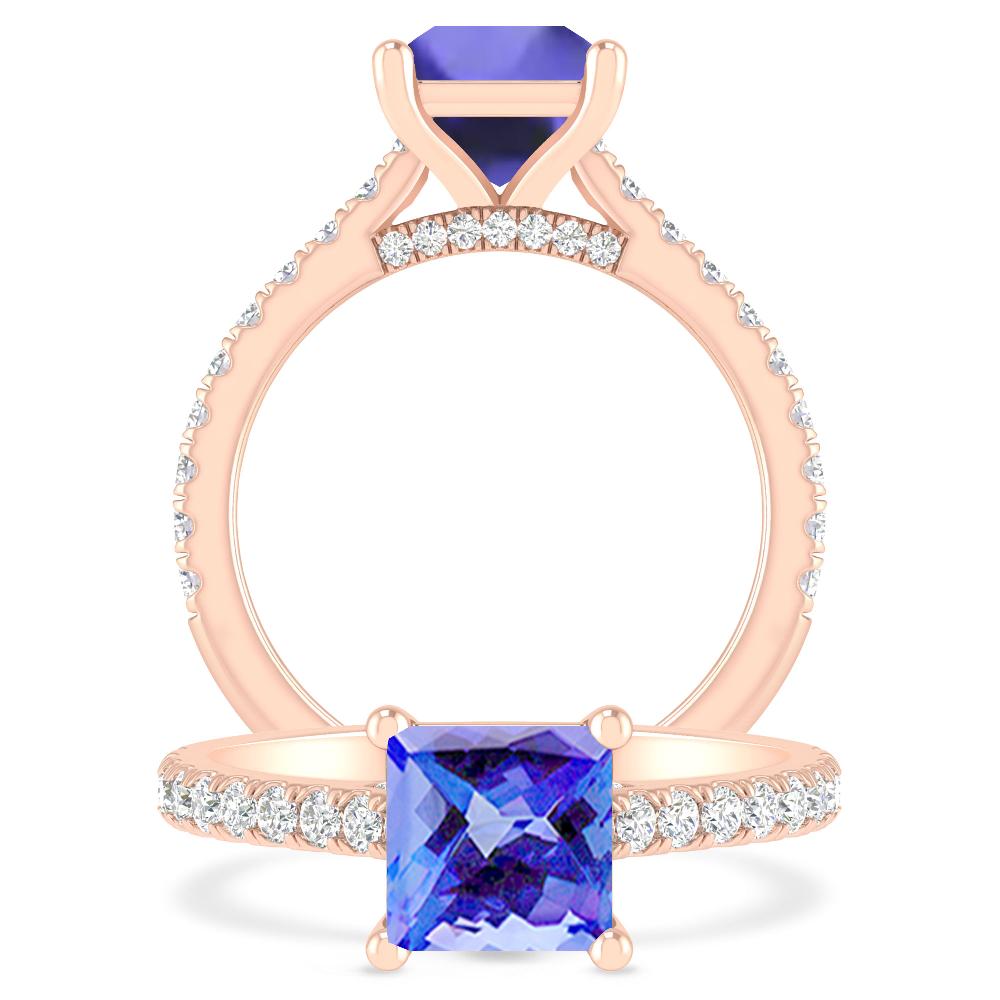 Rose Gold - Tanzanite