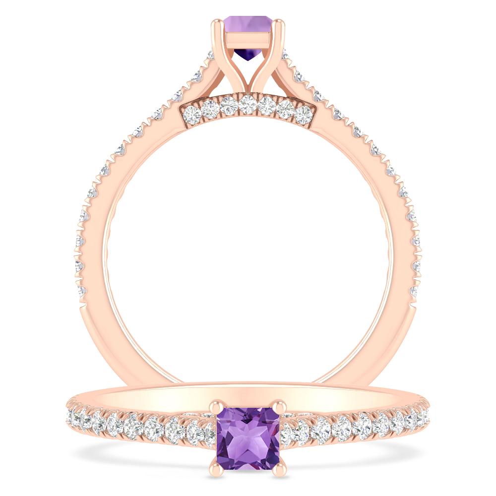 Rose Gold - Amethyst