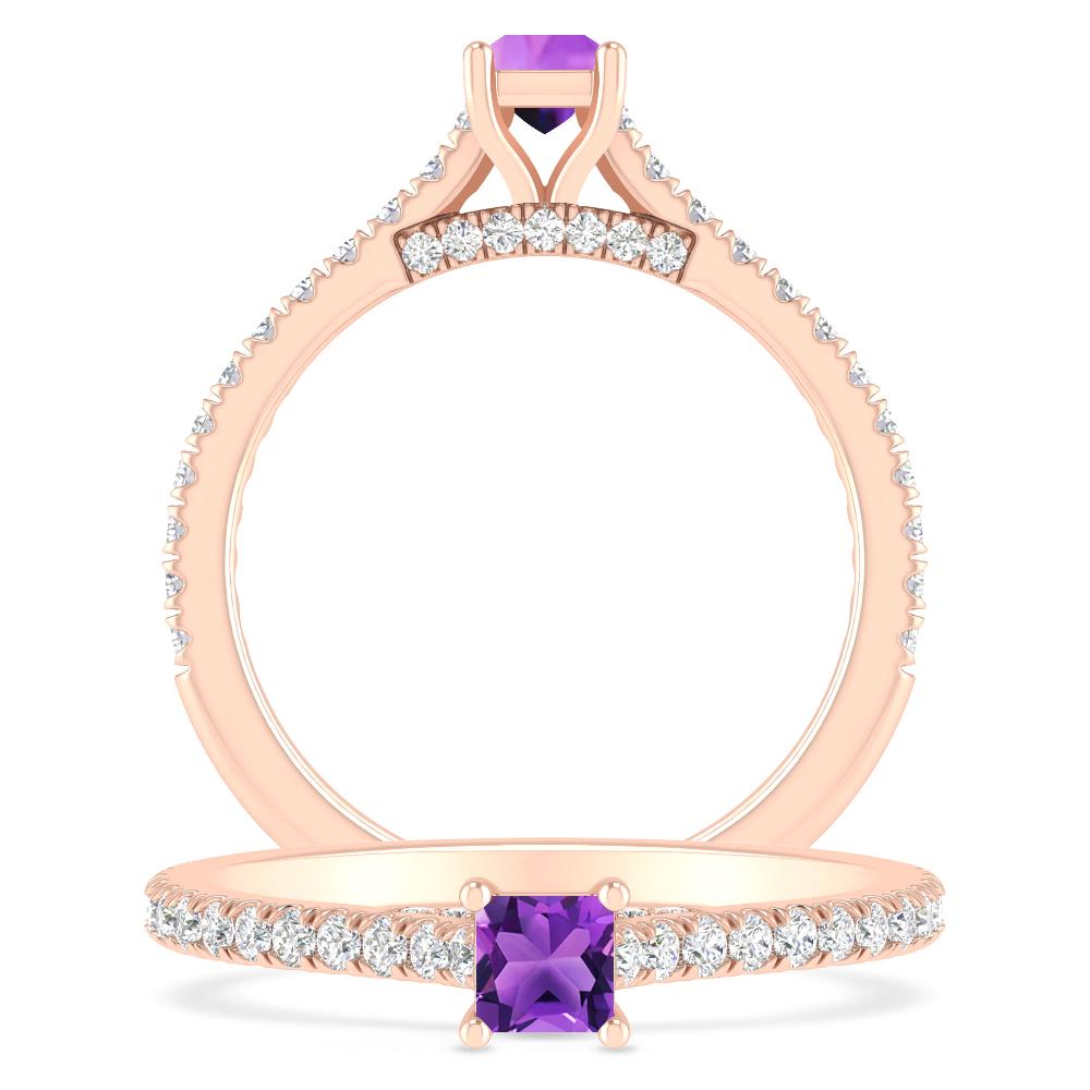 Rose Gold - Amethyst