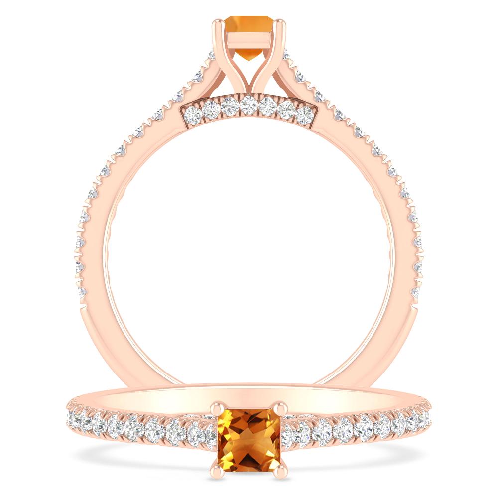 Rose Gold - Citrine