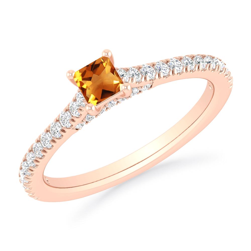 Rose Gold - Citrine