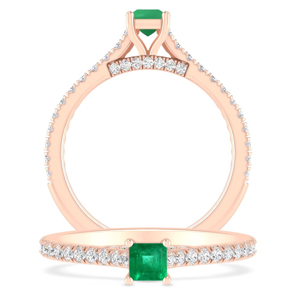 Rose Gold - Emerald