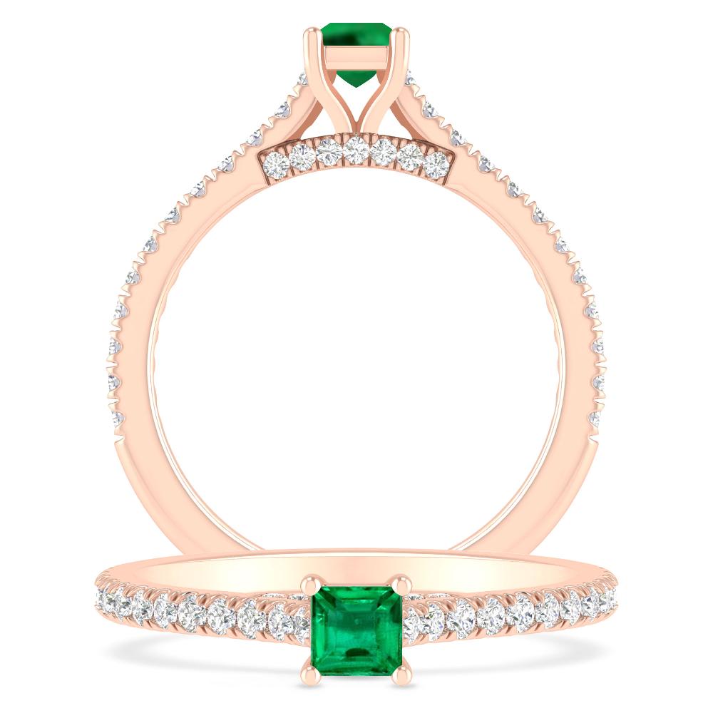 Rose Gold - Emerald