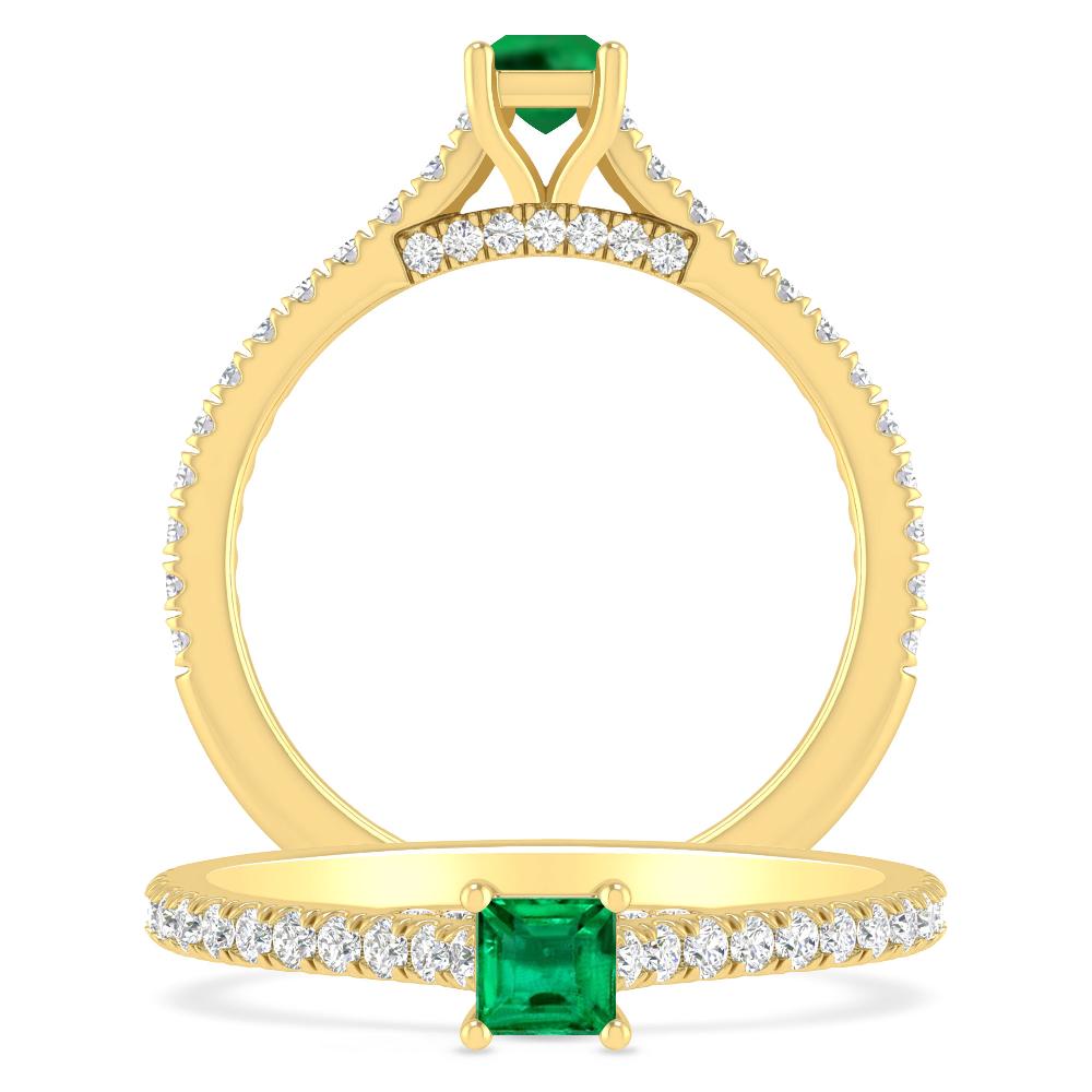 Yellow Gold - Emerald