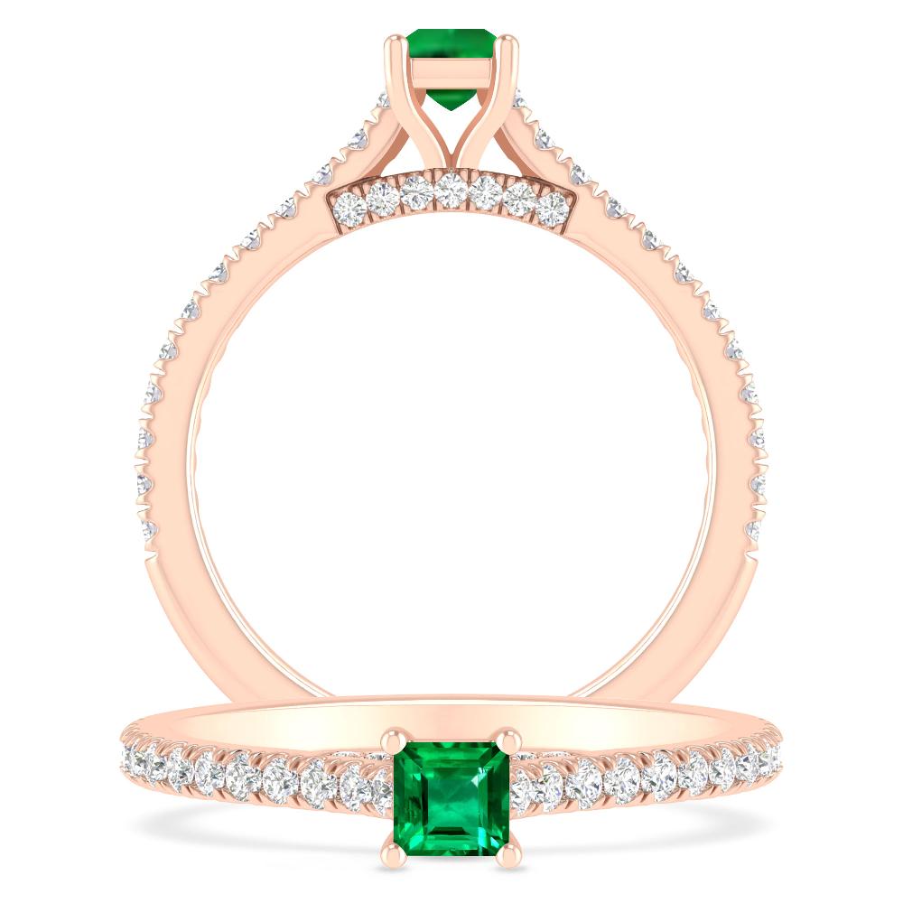 Rose Gold - Emerald