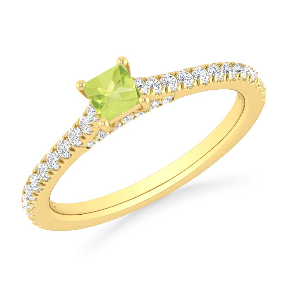 Yellow Gold - Peridot